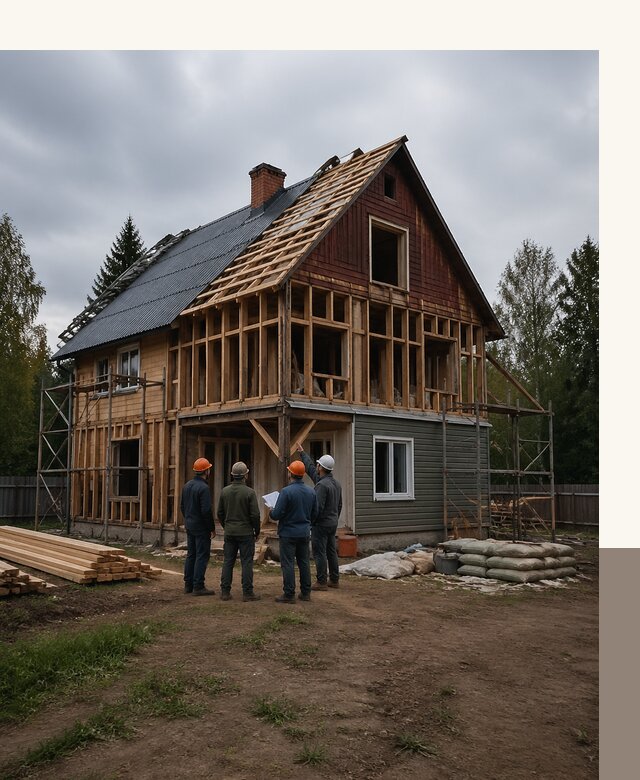 Реконструкция дачного дома в Тайшете под ключ с проектом
