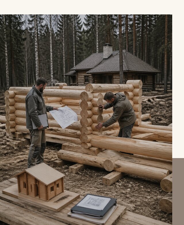 Проектирование и строительство домов из бревна в Тайшете